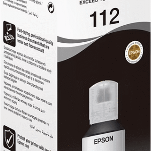 בקבוק דיו שחור פיגמנטי מקורי 112 Epson EcoTank