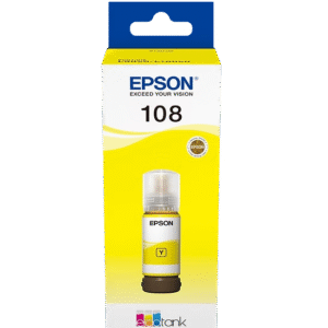 בקבוק דיו צהוב מקורי 108 Epson EcoTank