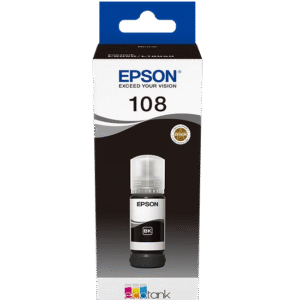 בקבוק דיו שחור מקורי 108 Epson EcoTank