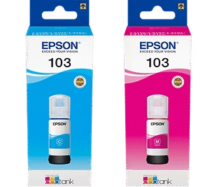 סט 4 בקבוקי דיו מקוריים 103 Epson EcoTank אפסון